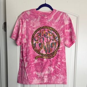 NWT: KEEP IT GYPSY “Dibs On The Cowboy” Pink Tie-Dye T-Shirt